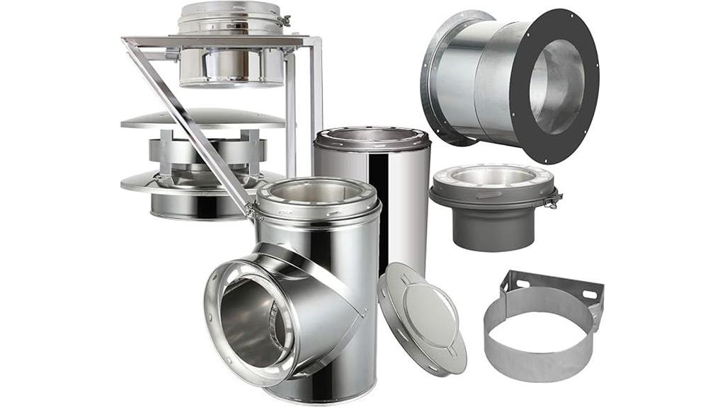 stainless steel chimney kit