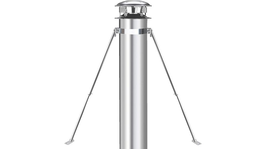 stainless steel chimney support