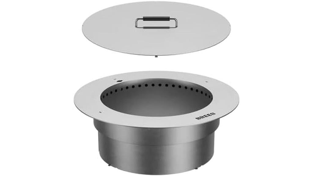 stainless steel fire pit