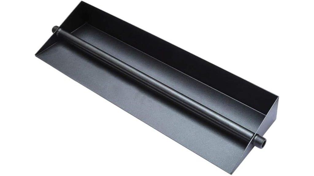 steel ember pan with burner