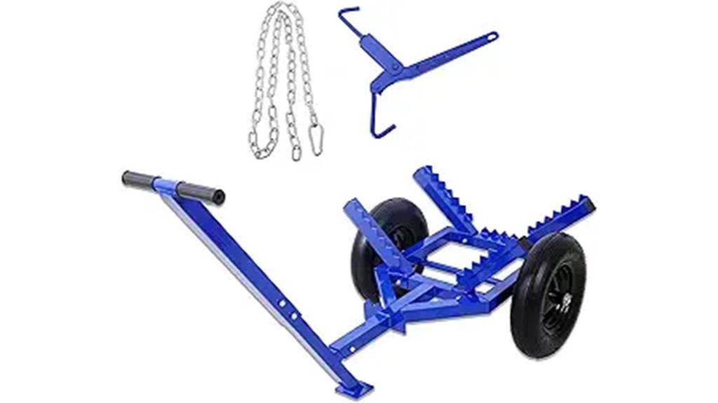 steel log moving dollies