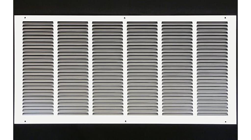 steel white return grille