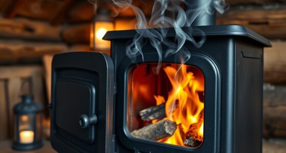 stove door causes smoke