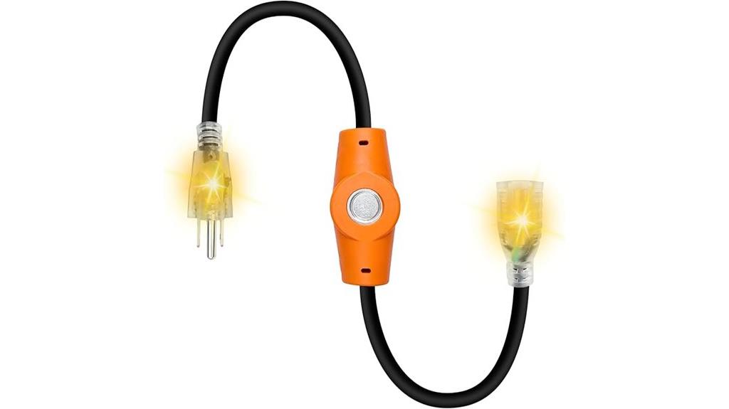 temperature controlled extension cord