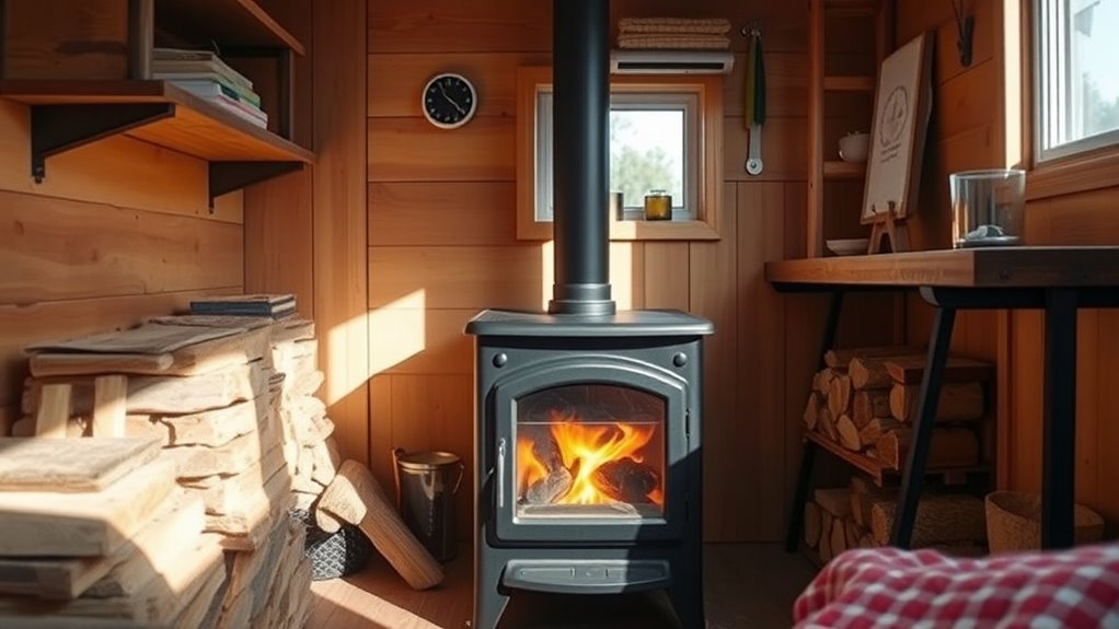 tiny home wood stove adoption