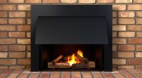 top black fireplace inserts