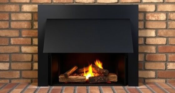 top black fireplace inserts