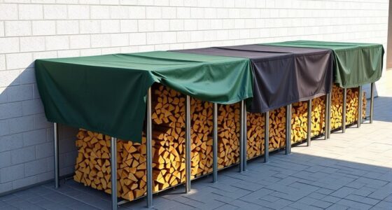 top double wide firewood racks