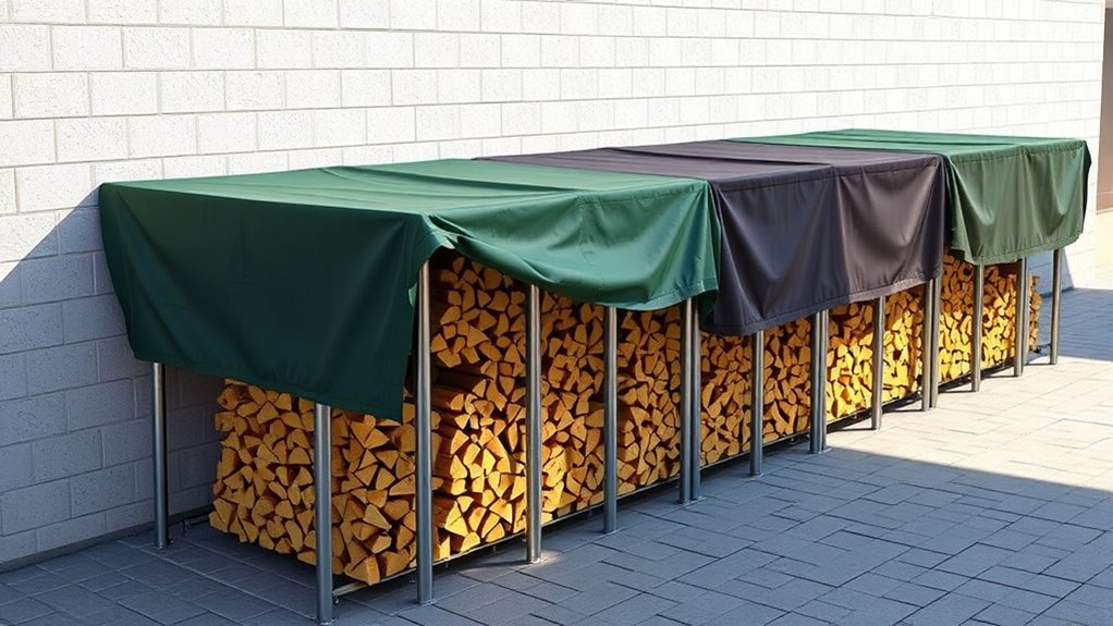 top double wide firewood racks