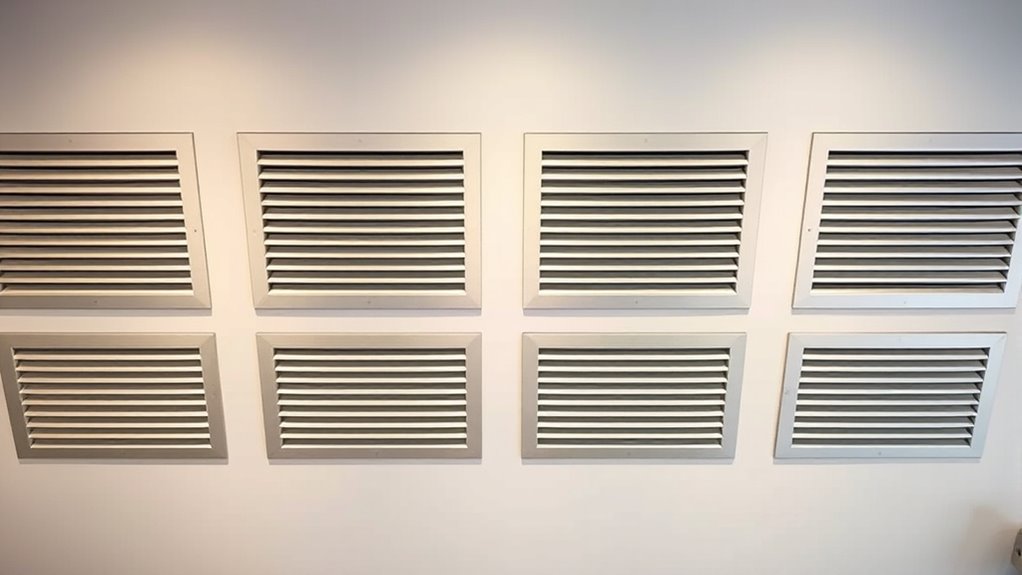 top quiet air vent grilles