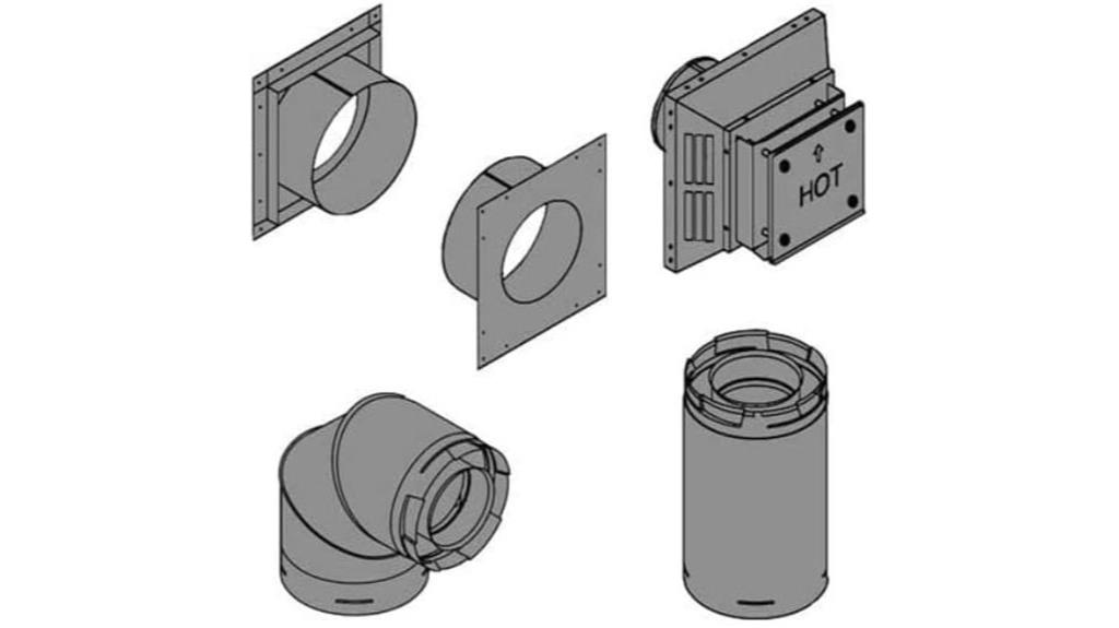 top vent fireplace kit