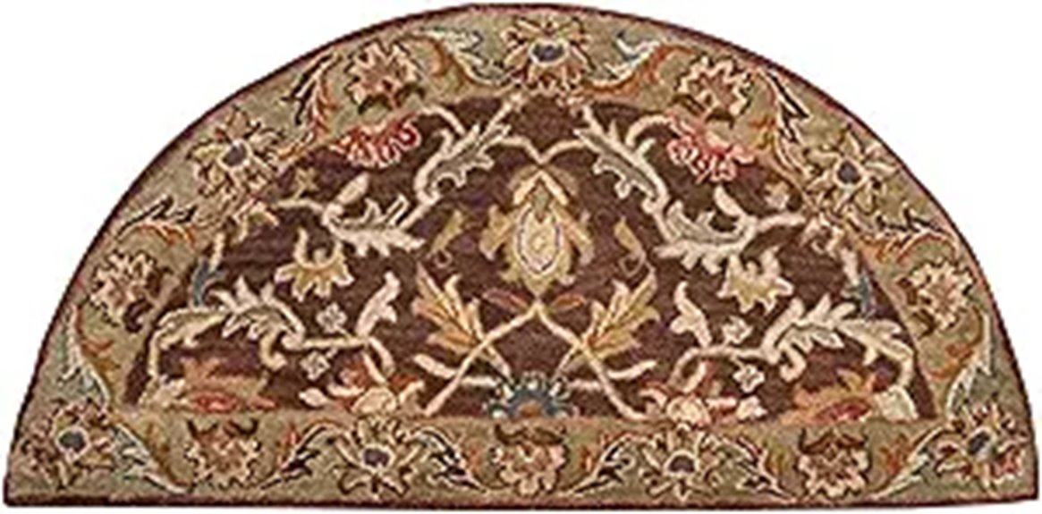 traditional dark brown rug