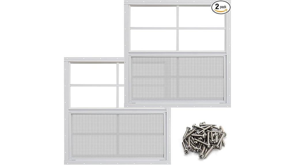two pack shed windows