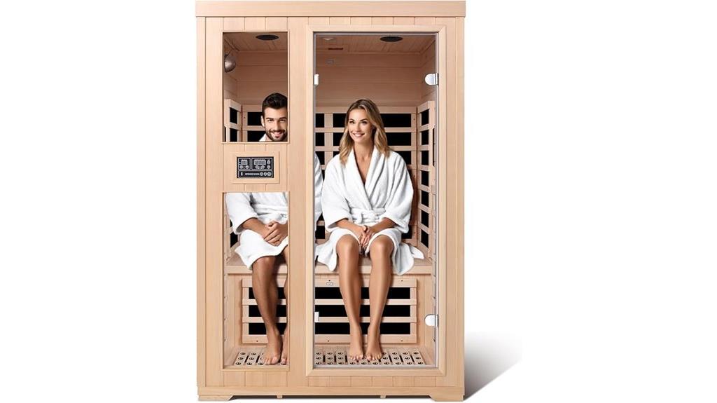 two person sauna features