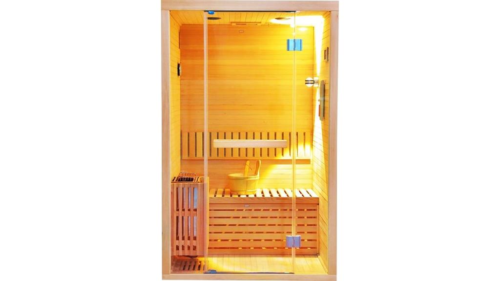 two person sauna with bluetooth