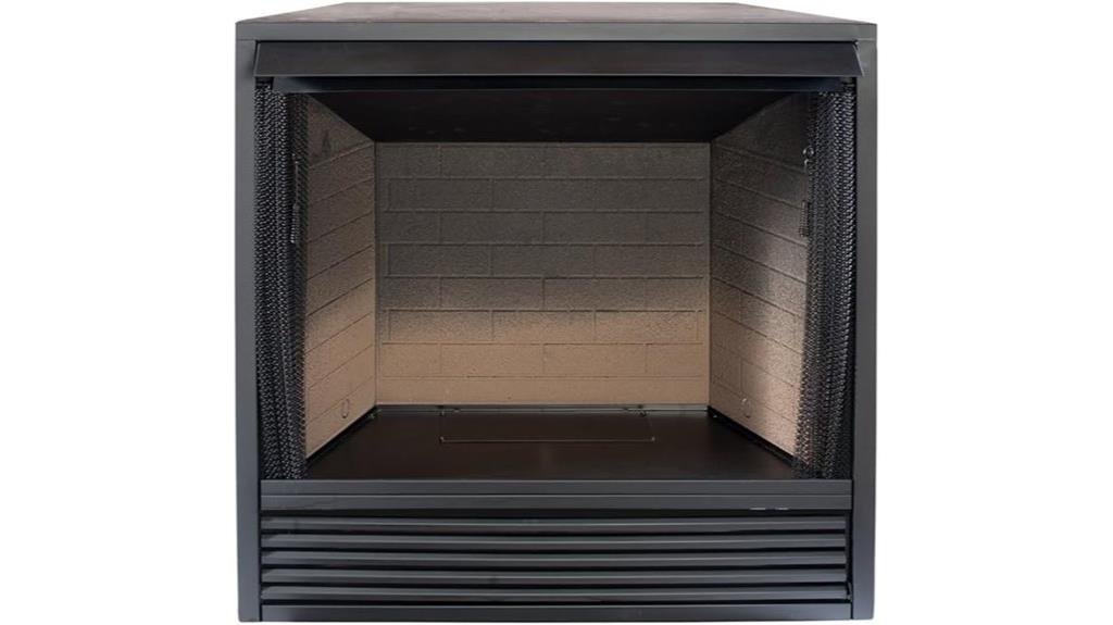 universal ventless firebox insert