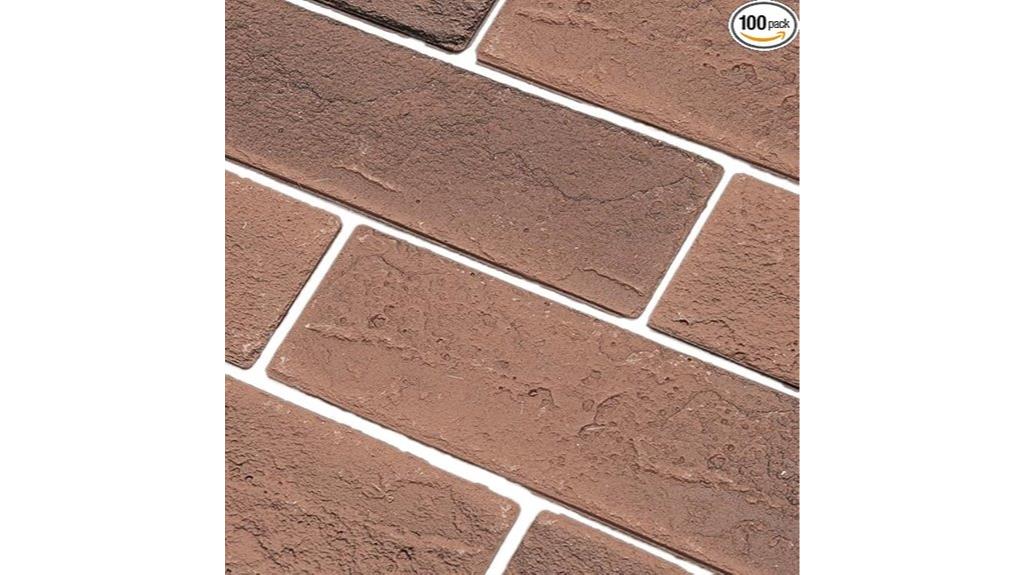 vintage faux brick tiles