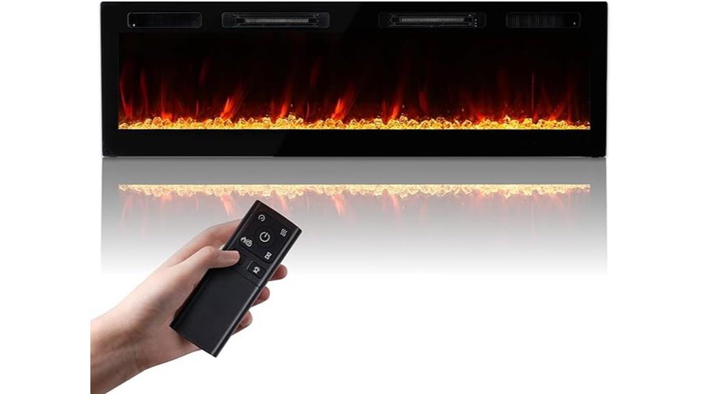 wall mounted electric fireplace
