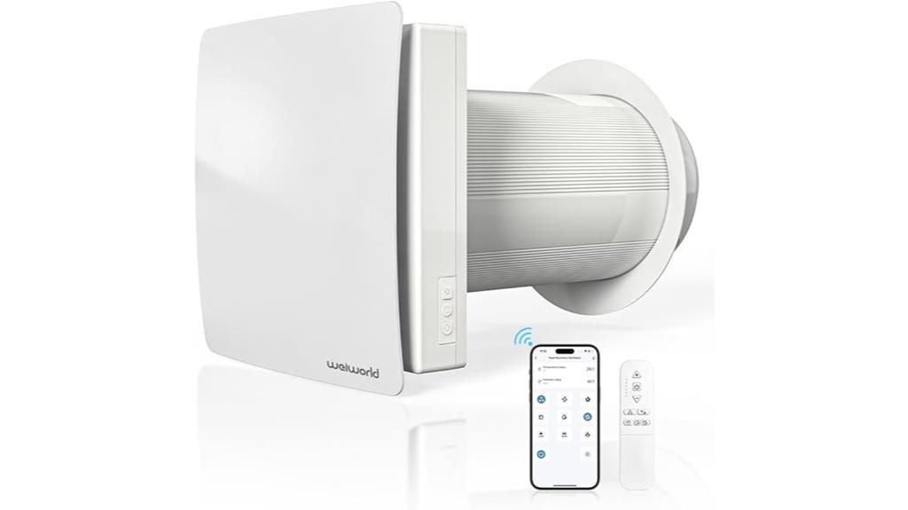 wall mounted wifi fan