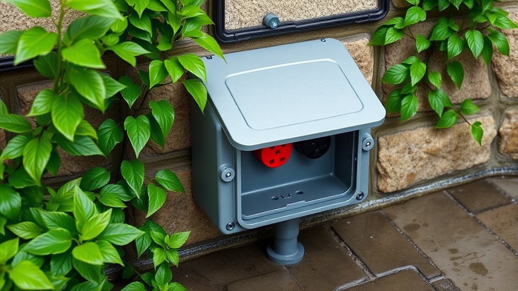 weatherproof generator inlet selection