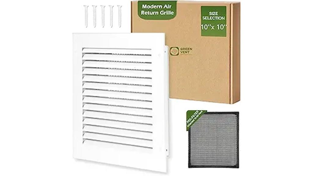white 10x10 air vent