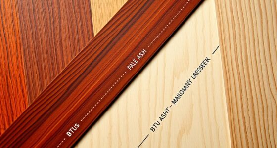 wood density btu comparison