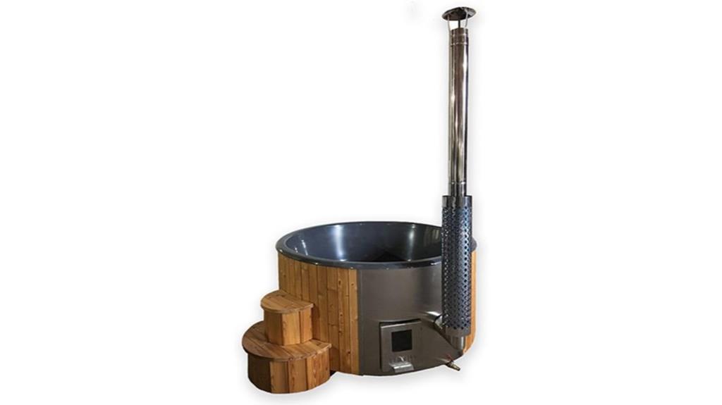 wood fired hot tub