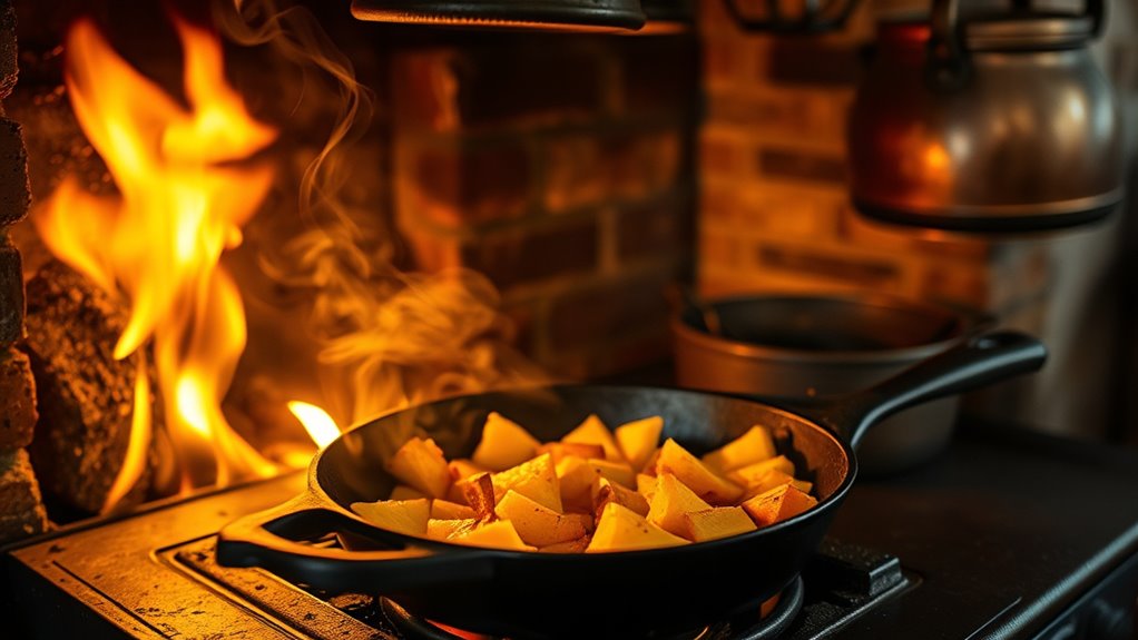 wood stove cooking methods