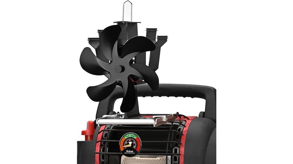 wood stove fan bracket