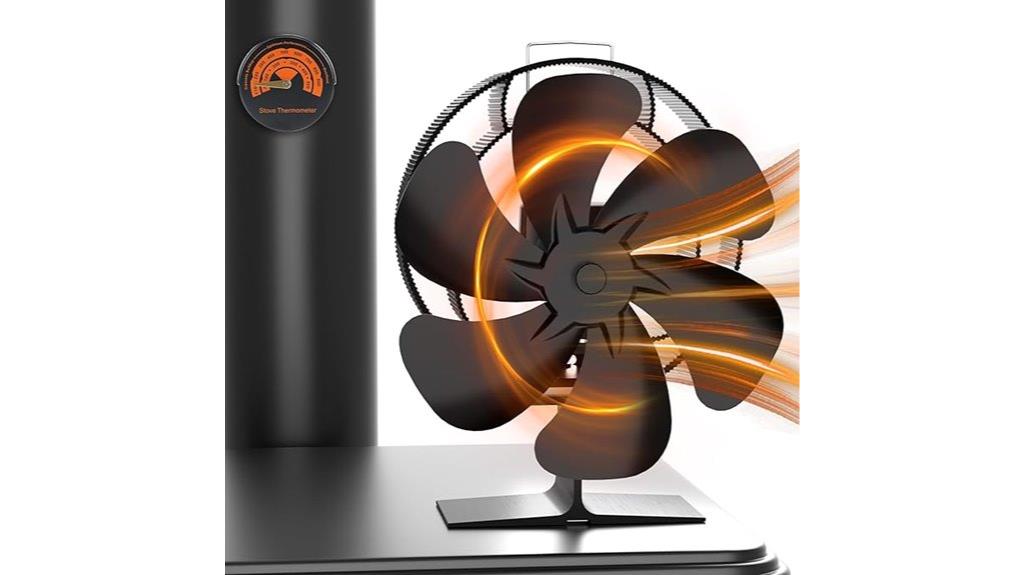 wood stove fan thermometer