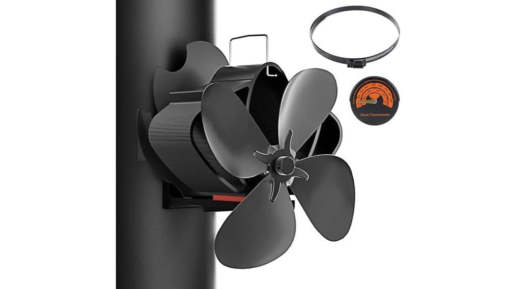 wood stove magnetic fireplace fan