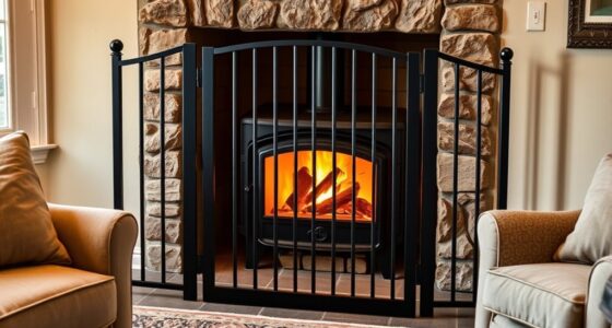 wood stove safety gates