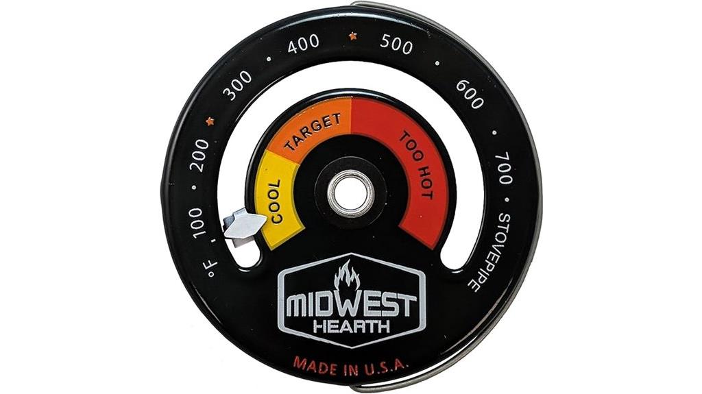wood stove temperature gauge