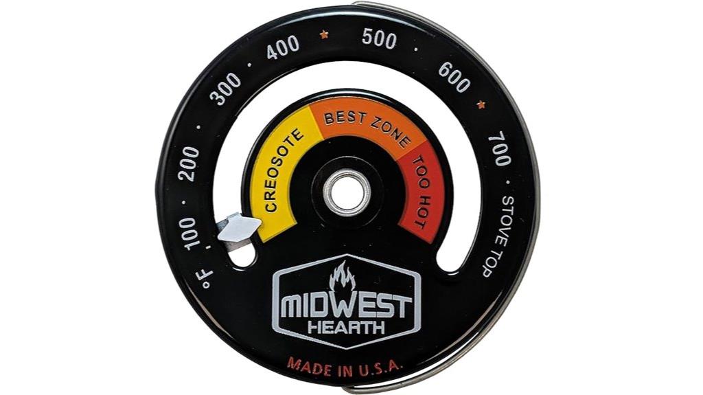 wood stove temperature gauge