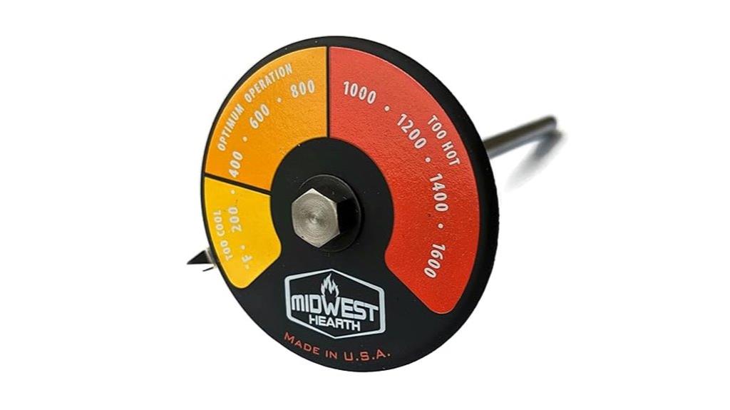 wood stove temperature probe