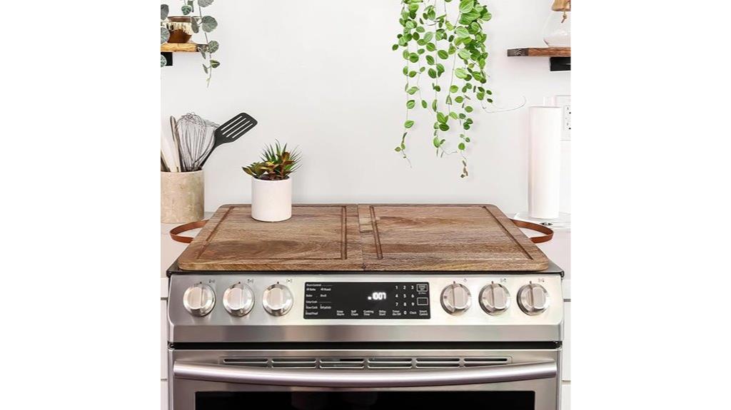 wooden stove cover board