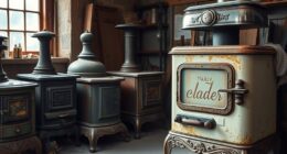 antique wood stove restoration