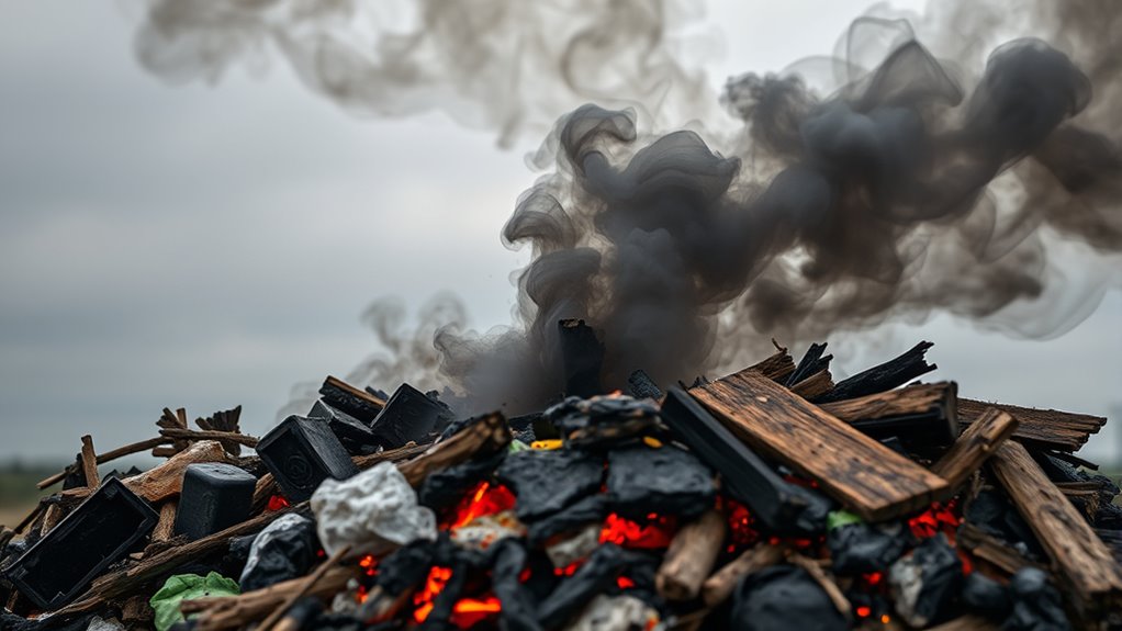 avoid burning toxic waste