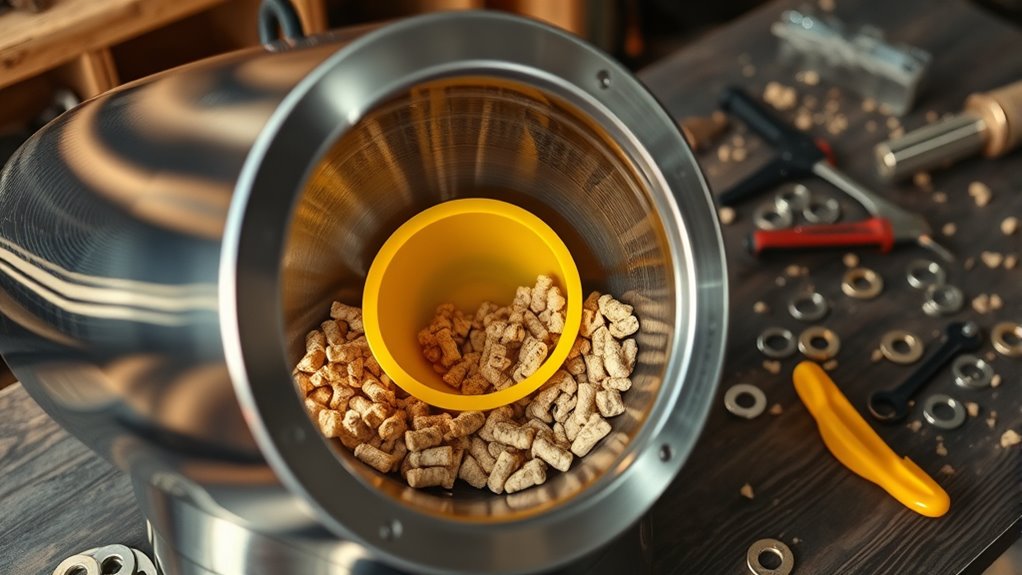 building a pellet hopper