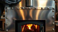 building a wood stove heat shield