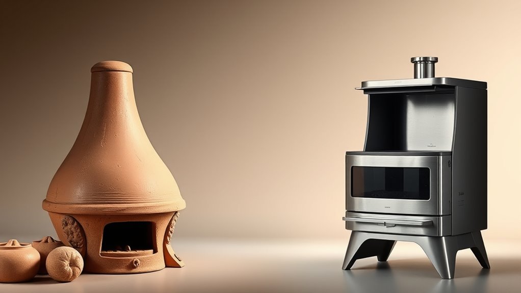 clay to metal stove transition