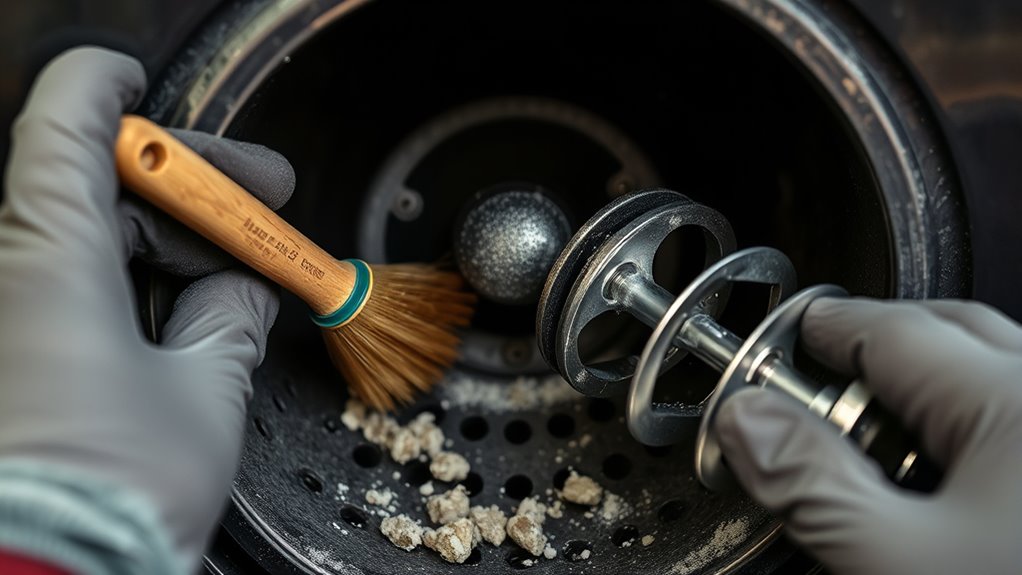 clean burn pot and auger