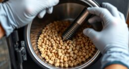 clean hopper and auger