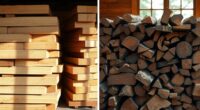 comparing softwood and hardwood
