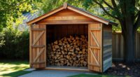 constructing a firewood shed