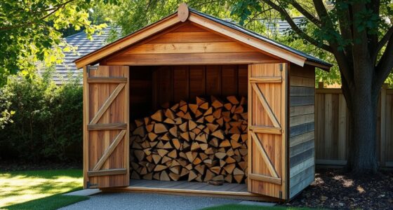 constructing a firewood shed