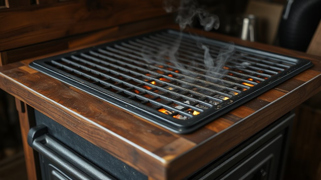 constructing a wood stove top