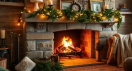 cozy hearth lighting decor