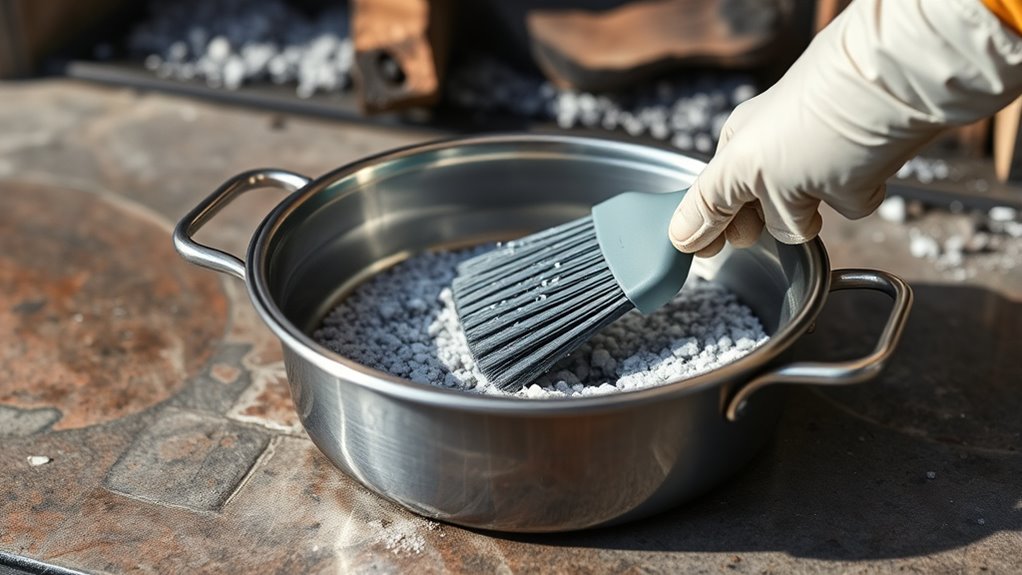 dispose and maintain ash