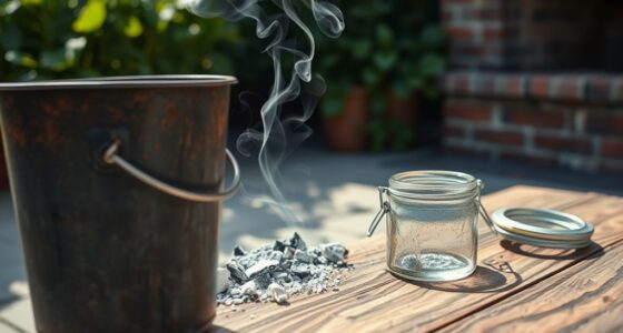 dispose wood ash safely